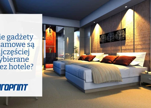 Vilka reklamprodukter väljs oftast av hotell?