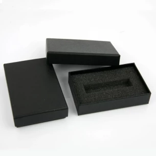 Minnessticksbox i kartong - Svart