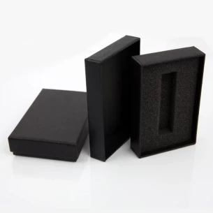 Minnessticksbox i kartong - Svart