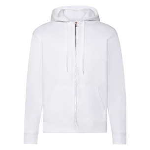 FOTL Sweatshirt med genomgående dragkedja och huva - Vit