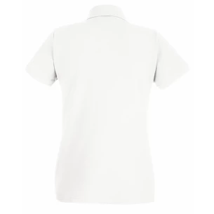 Fruit Of The Loom Premium pikétröja för damer - Vit