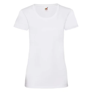 FOTL Lady-Fit Valueweight T-shirt - Vit