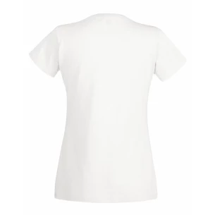 FOTL Lady-Fit Valueweight T-shirt - Vit