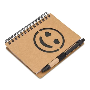 Smidig anteckningsbok Smile - Svart