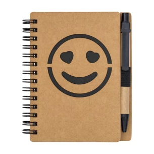 Smidig anteckningsbok Smile - Svart