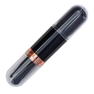 Sminkborstar i Bella-etui - Svart