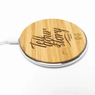Induktionsladdare Top Bamboo - Brun