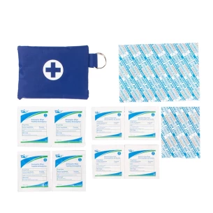 Första hjälpen-kit Basic för resor - Blå