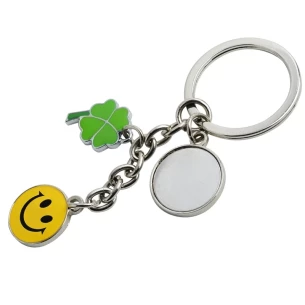 Nyckelring Luck i metall - Silver
