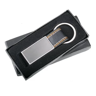 Denim nyckelring -Silver