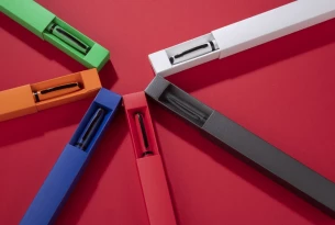 RIO kulspetspenna i fodral - Vit