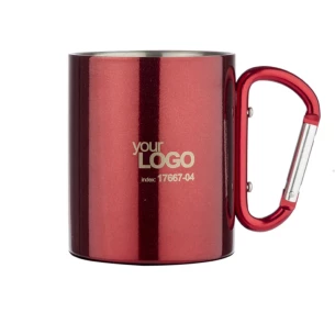 CAMP-mugg med karbinhake - Röd