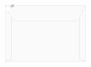 Kuvert för kurirpost i kartong - Vit
