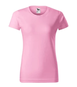 Basic T-shirt för damer - Ljusrosa