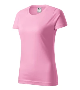 Basic T-shirt för damer - Ljusrosa