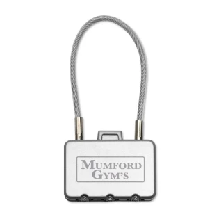 Hänglås för bagage. - THREECODE - silver matt