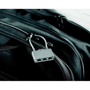 Hänglås för bagage. - THREECODE - silver matt