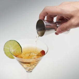 Bartender-måttkopp i stål - FRIZEN - matt silver