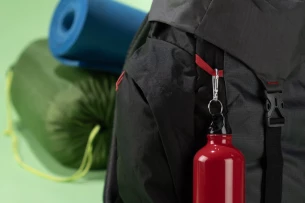TREKO aluminiumflaska 500 ml - Röd