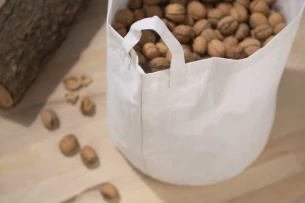 STOR korg i bomull - Beige