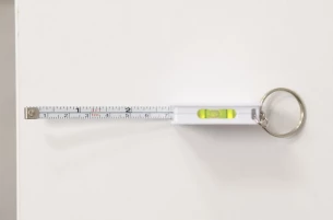 RIZO måttband nyckelring 1 m - Vit