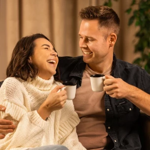 Set med 2 keramikmuggar Kerala - Vit