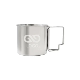 Kubek turystyczny 350 ml Pokhara - Srebrny