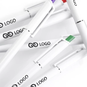 Roma Vit kulspetspenna - Orange