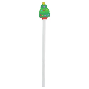 Julpenna med suddgummi - Grön