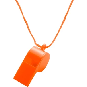 Visselpipa med snöre - orange - Orange