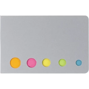 Anteckningsset, klisterlappar - Silver