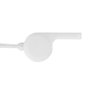 Visselpipa med snöre - Vit