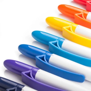 Fyllning Vit penna - Röd