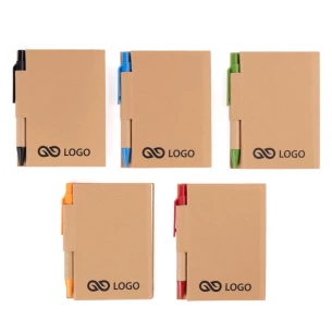 Eco1 anteckningsbok med penna - Orange
