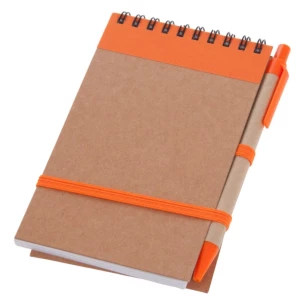 Eco2 anteckningsblock med penna - Orange