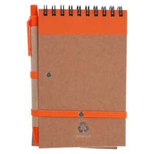 Eco2 anteckningsblock med penna - Orange