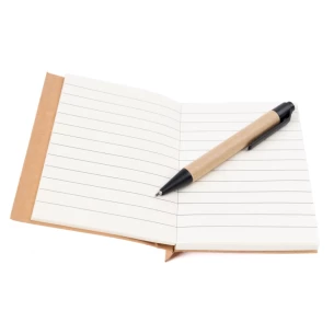 Eco1 anteckningsblock med penna - Svart