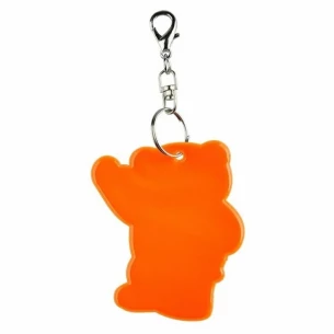 Nyckelring med reflekterande teddybjörn - Orange