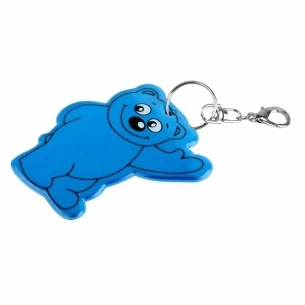Nyckelring med reflekterande teddybjörn - Blå