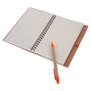 Eco3 anteckningsblock med penna - Orange