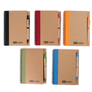 Eco3 anteckningsblock med penna - Orange