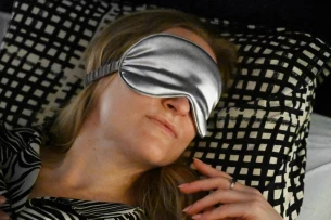 Ögonbindel för sovande VELURO - Grå