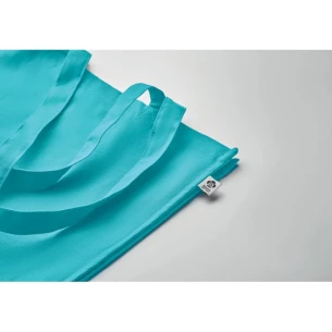 BENTE COLOUR väska i ekologisk bomull - turkos