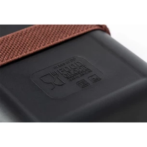 Frukostlåda 1 L, lock av bambu - Svart