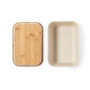 Frukostlåda 1 L, lock av bambu - neutral