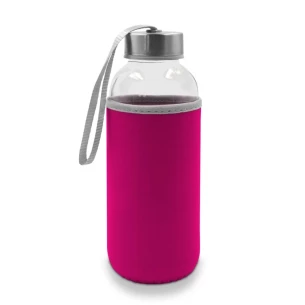 Glasflaska 420 ml Bob – fuchsia