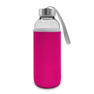 Glasflaska 420 ml Bob – fuchsia
