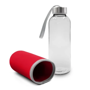 Glasflaska 420 ml Bob – röd