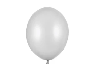 Metalliserad ballong 30cm - Silver