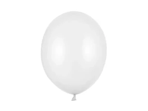 Metalliserad ballong 30cm - Vit